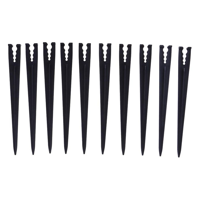 CoscosX 200 Pcs Plastic Irrigation Drip Support Stakes for 1/4-Inch Tubing Hose 4/7 or 3/5 Irrigation Hose Holder&Emitters/Drip Irrigation Kits/Garden Tools for Vegetable Gardens Flower Beds Herbs Garden - Image 5
